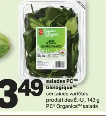 L'Intermarché SALADES BIOLOGIQUE | ORGANICS SALADS, 142 G offer