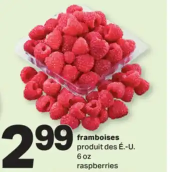 L'Intermarché FRAMBOISES | RASPBERRIES, 6 OZ offer