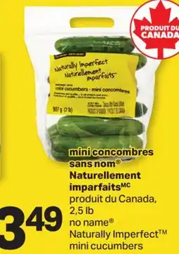 L'Intermarché MINI CONCOMBRES NATURELLEMENT IMPARFAITS | NATURALLY IMPERFECT MINI CUCUMBERS, 2,5 LB offer