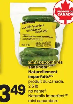 L'Intermarché MINI CONCOMBRES NATURELLEMENT IMPARFAITS | NATURALLY IMPERFECT MINI CUCUMBERS, 2,5 LB offer