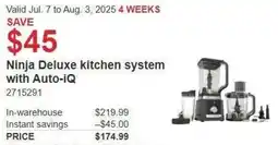 Costco Ninja Deluxe kitchen system with Auto-iQ offer