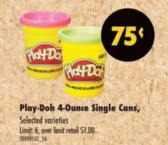 Real Canadian Superstore Play-Doh 4-Ounce Single Cans offer