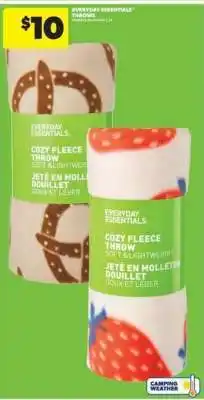 Real Canadian Superstore Everyday Essentials Cozy Fleece Throw offer