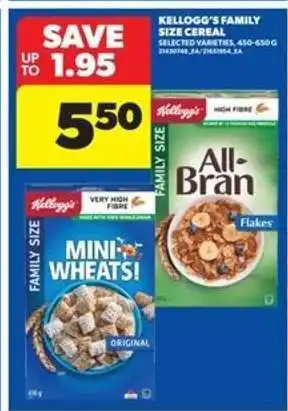 Real Canadian Superstore KELLOGG’S FAMILY SIZE CEREAL offer