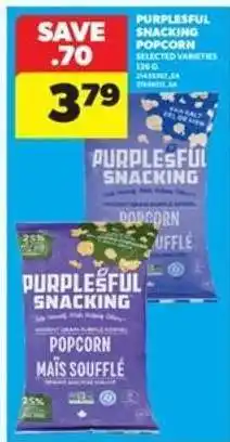 Real Canadian Superstore Purpleful Snacking popcorn offer