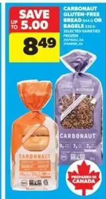Real Canadian Superstore Carbonaut Gluten-Free Bread or Bagels offer