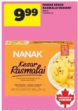 Real Canadian Superstore Nanak Kesar Rasmalai Dessert offer