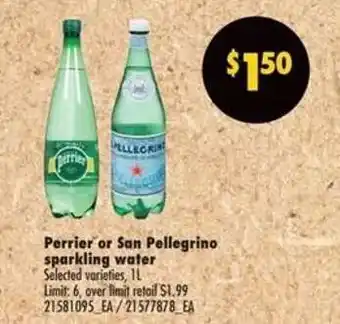 No Frills Perrier or San Pellegrino Sparkling Water offer