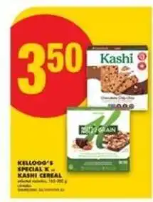 No Frills Kellogg's Special K – Kashi Cereal offer