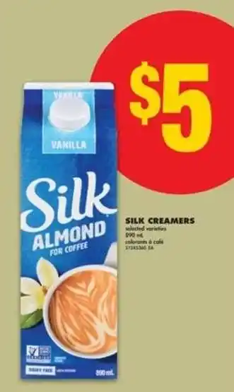 No Frills SILK CREAMERS offer