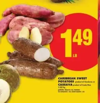 No Frills CARIBBEAN SWEET POTATOES or CASSAVA offer