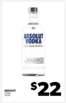 Real Canadian Liquorstore Absolut Vodka offer