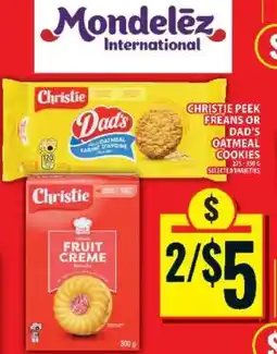 Food Basics CHRISTIE PEEK FREANS OR DAD’S OATMEAL COOKIES offer