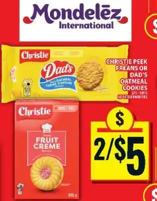 Food Basics CHRISTIE PEEK FREANS OR DAD’S OATMEAL COOKIES offer