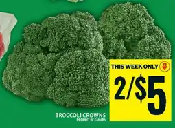 Food Basics BROCCOLI CROWNS offer
