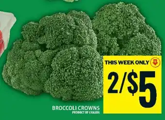 Food Basics BROCCOLI CROWNS offer