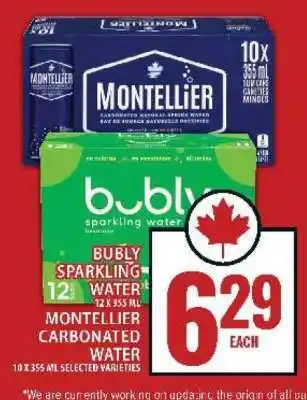 Food Basics Montellier Carbonated Water offer