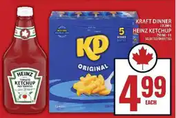 Food Basics Kraft Dinner / Heinz Ketchup offer