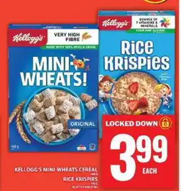 Food Basics Kellogg's Mini-Wheats Cereal / Rice Krispies offer