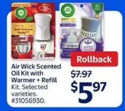 Walmart Air Wick Scented Oil Kit with Warmer + Refill Kit offer