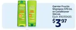 Walmart Garnier Fructis Shampoo or Conditioner offer