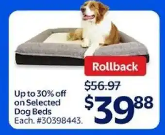 Walmart Dog Bed offer