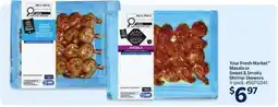 Walmart Your Fresh Market Masala or Sweet & Smoky Shrimp Skewers offer