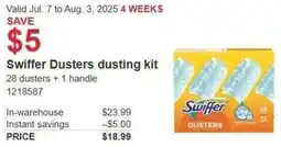 Costco Swiffer dusters dusting kit offer