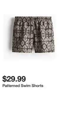 H&M Patterned Swim Shorts offer