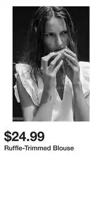 H&M Ruffle-Trimmed Blouse offer