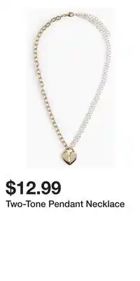 H&M Two-Tone Pendant Necklace offer