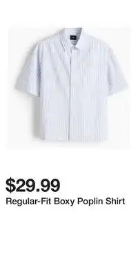 H&M Regular-Fit Boxy Poplin Shirt offer
