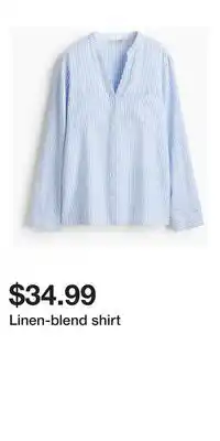 H&M Linen-blend shirt offer
