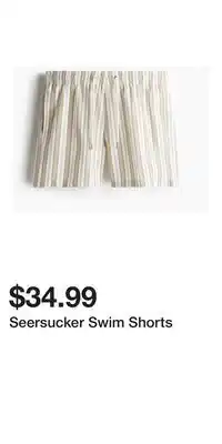 H&M Seersucker Swim Shorts offer