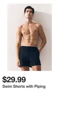 H&M Swim Shorts with Piping offer