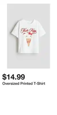 H&M Oversized Printed T-Shirt offer
