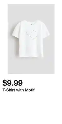 H&M T-Shirt with Motif offer