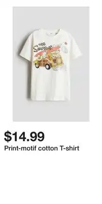 H&M Print-motif cotton T-shirt offer