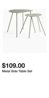 H&M Metal Side Table Set offer