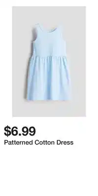 H&M Patterned Cotton Dress offer