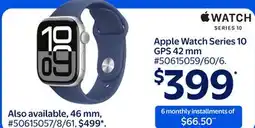 Walmart Apple Watch Series 10 GPS 42 mm offer