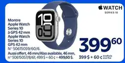 Walmart Apple Watch Series 10 GPS 42 mm offer
