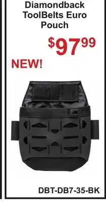 Atlas Tools & Machinery Diamondback ToolBelts Euro Pouch offer