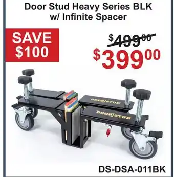 Atlas Tools & Machinery Door Stud Heavy Series BLK w/ Infinite Spacer offer