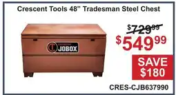 Atlas Tools & Machinery Crescent Tools 48 Tradesman Steel Chest offer