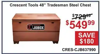 Atlas Tools & Machinery Crescent Tools 48 Tradesman Steel Chest offer