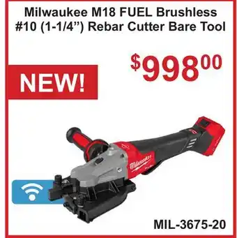 Atlas Tools & Machinery Milwaukee M18 FUEL Brushless #10 (1-1/4) Rebar Cutter Bare Tool offer
