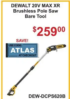 Atlas Tools & Machinery DEWALT 20V MAX XR Brushless Pole Saw offer