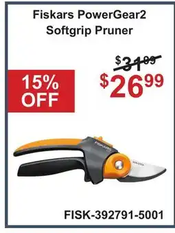 Atlas Tools & Machinery Fiskars PowerGear2 Softgrip Pruner offer