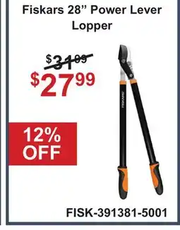 Atlas Tools & Machinery Fiskars 28 Power Lever Lopper offer